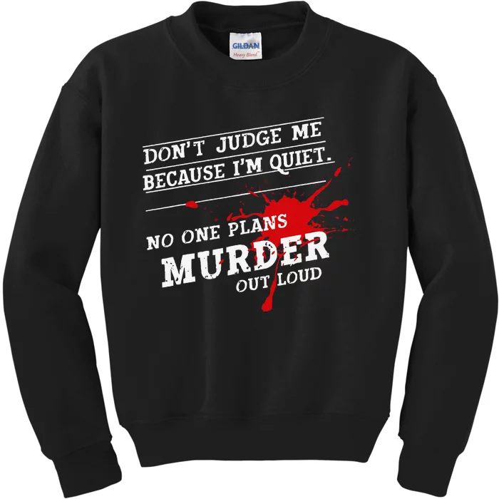 Murder Mystery Detective Documentary True Crime Kids Sweatshirt