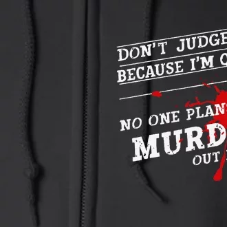 Murder Mystery Detective Documentary True Crime Full Zip Hoodie