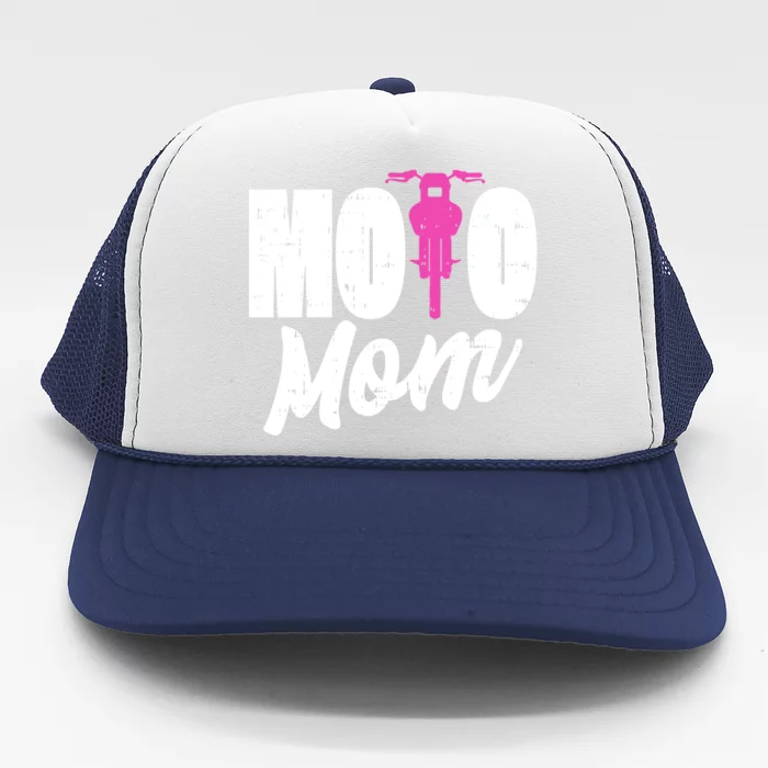 Motorcycle Motocross Dirt Bike Racing Moto Mom Gift Trucker Hat