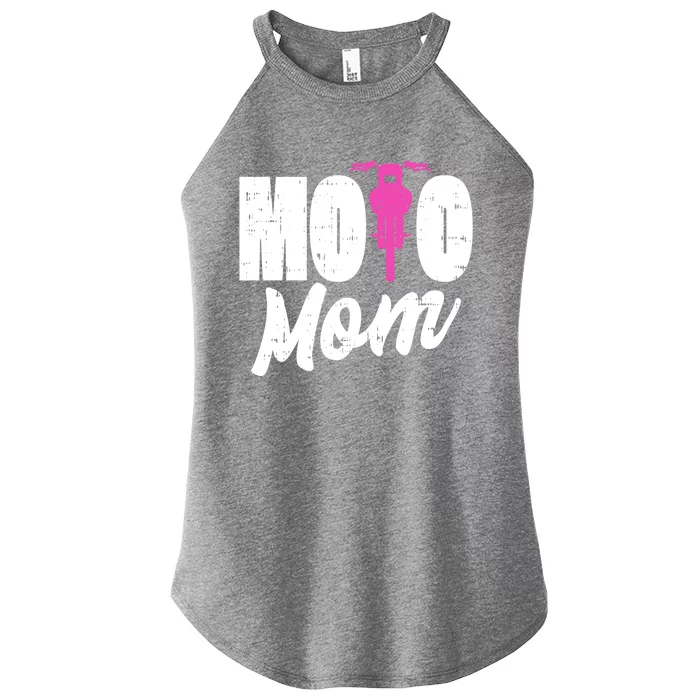 Motorcycle Motocross Dirt Bike Racing Moto Mom Gift Women’s Perfect Tri Rocker Tank