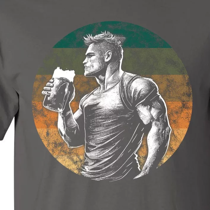 Muscular Man Drinking Beer Tall T-Shirt