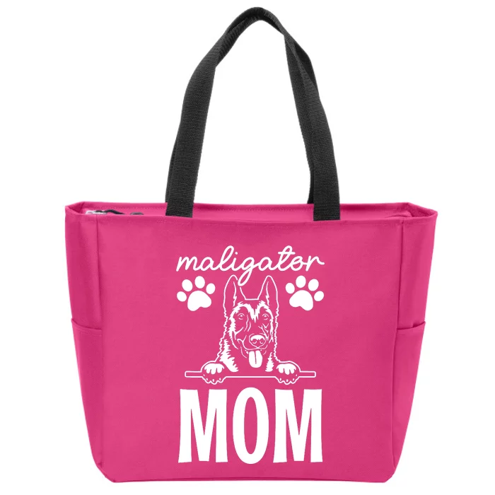 Maligator Mom Dog Zip Tote Bag