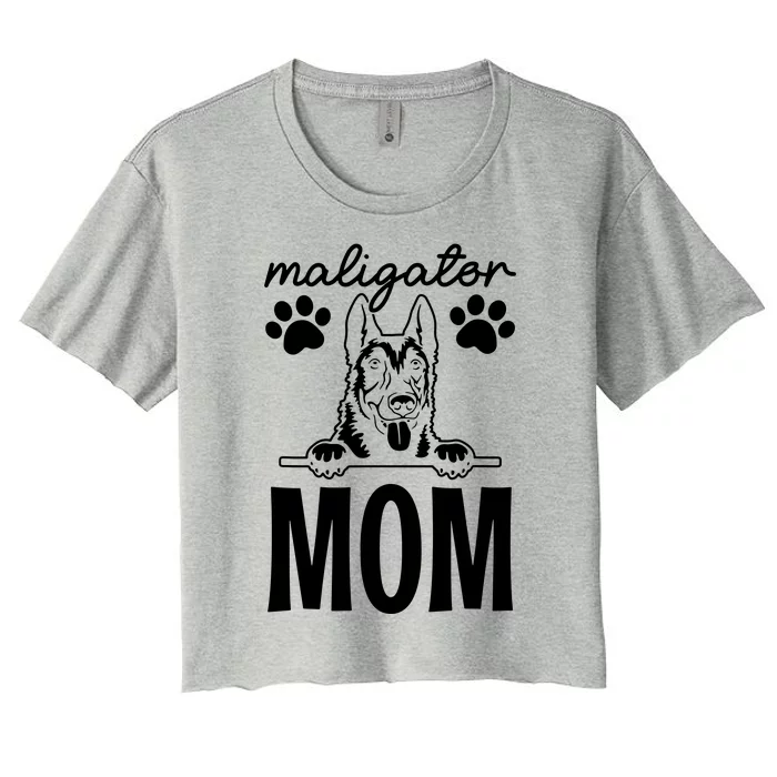 Maligator Mom Dog Women's Crop Top Tee