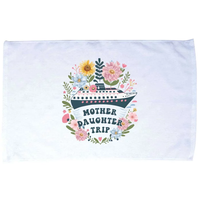 Matching Mother Daughter Cruise Family Trip Microfiber Hand Towel