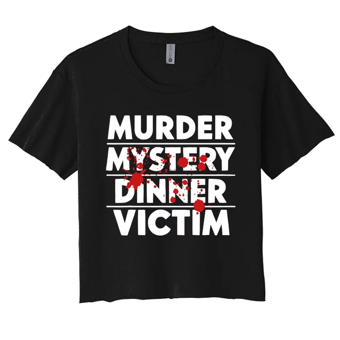 Murder Mystery Detective Documentary True Crime Women's Crop Top Tee