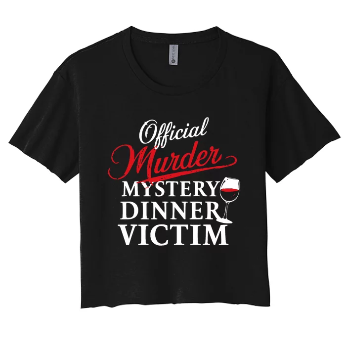 Murder Mystery Detective Documentary True Crime Women's Crop Top Tee