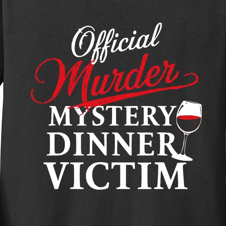 Murder Mystery Detective Documentary True Crime Kids Long Sleeve Shirt