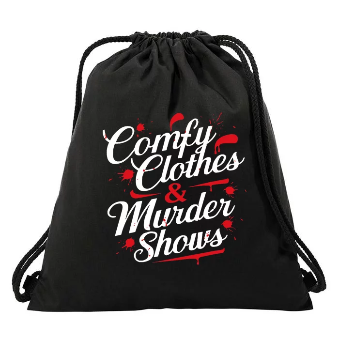 Murder Mystery Detective Documentary True Crime Drawstring Bag