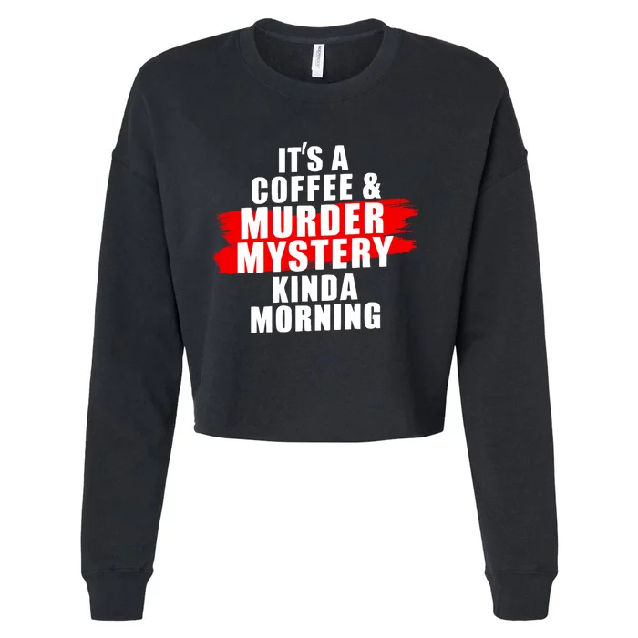 Murder Mystery Detective Documentary True Crime Cropped Pullover Crew