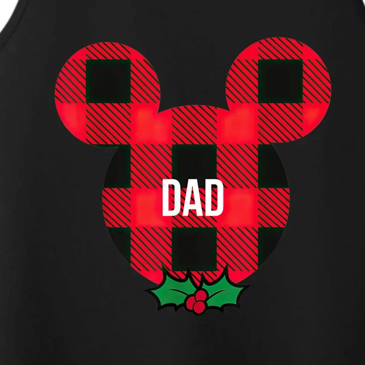 Mickeyy Mouse DAD Holiday Family Shirt Performance Tank