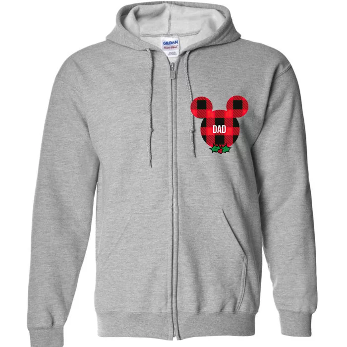 Mickeyy Mouse DAD Holiday Family Shirt Full Zip Hoodie