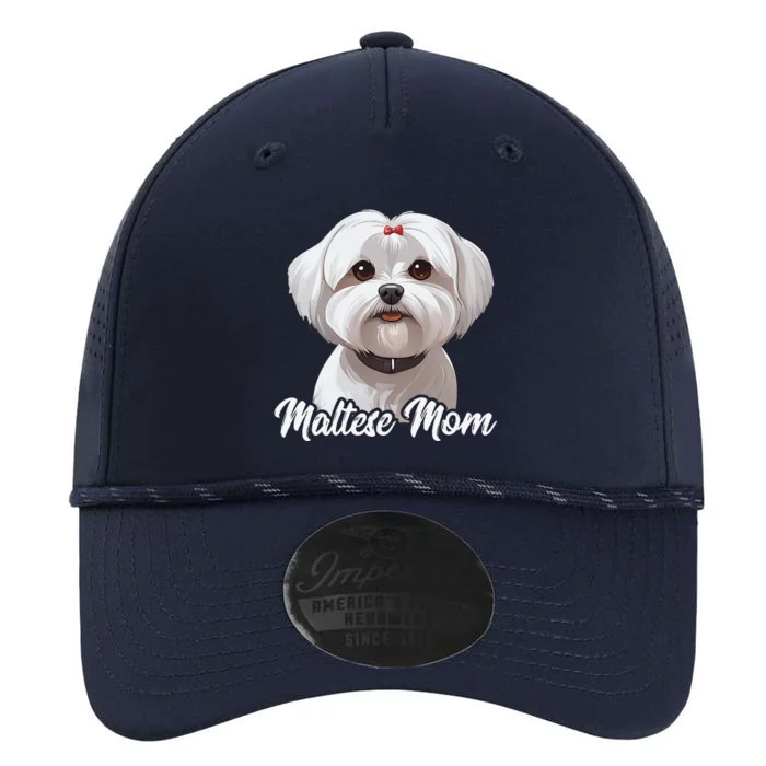 Maltese Mom Dog Mama Cute Mothers Day For Maltese Owner Performance The Dyno Cap