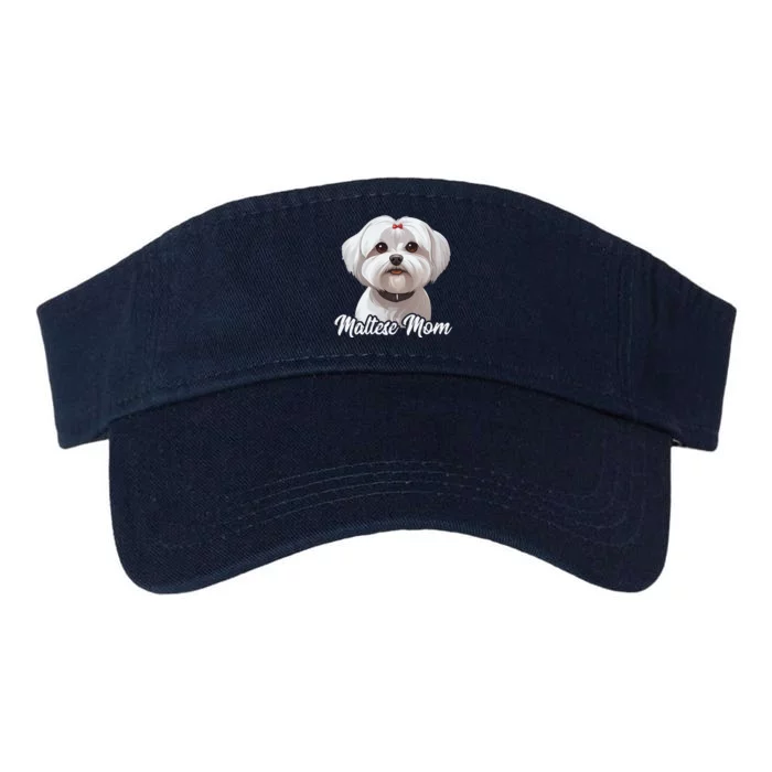 Maltese Mom Dog Mama Cute Mothers Day For Maltese Owner Valucap Bio-Washed Visor