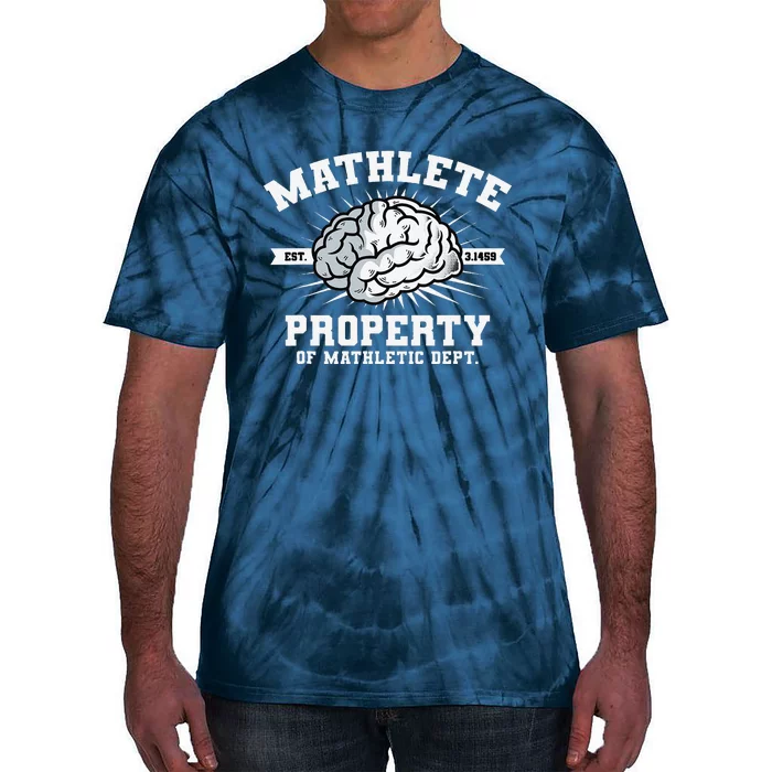 Mathlete Mathletic Dept. Est 3.1459 Math Teacher Pi Day Tie-Dye T-Shirt