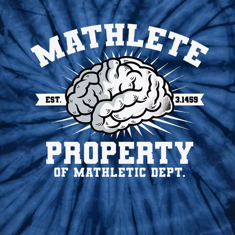 Mathlete Mathletic Dept. Est 3.1459 Math Teacher Pi Day Tie-Dye T-Shirt