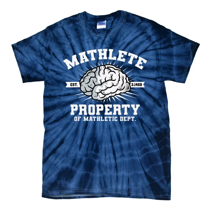 Mathlete Mathletic Dept. Est 3.1459 Math Teacher Pi Day Tie-Dye T-Shirt