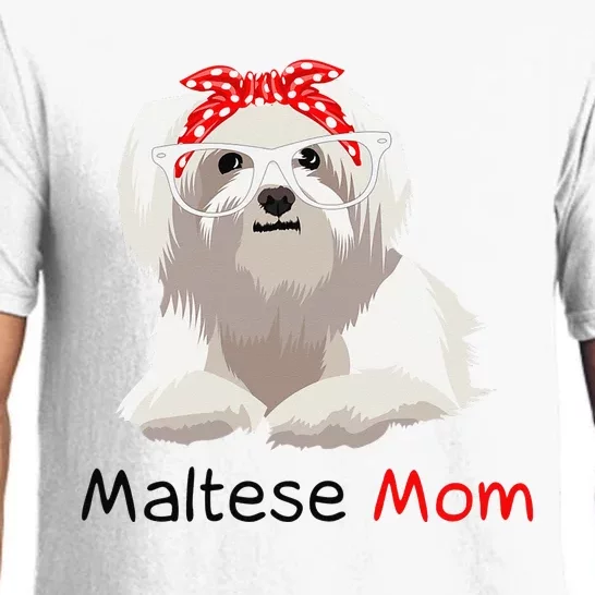 Maltese Mom Dog Bandana Pet Lover Wo Maltese Pajama Set