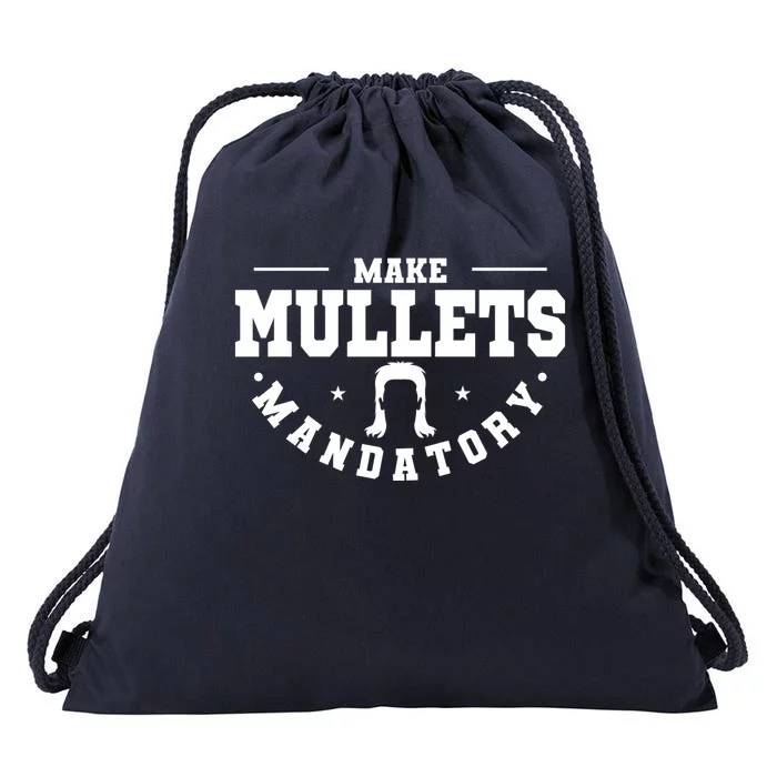 Make Mullets Datory Hairstyle Gift Drawstring Bag