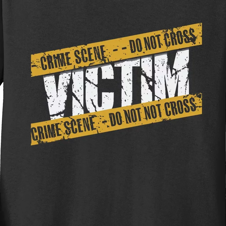 Murder Mystery Detective Documentary True Crime Kids Long Sleeve Shirt