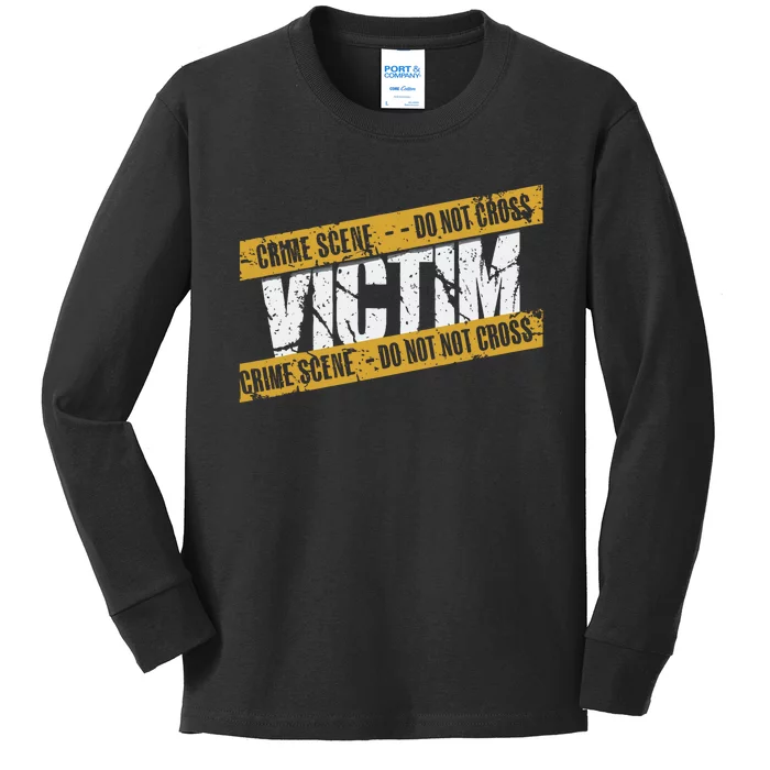 Murder Mystery Detective Documentary True Crime Kids Long Sleeve Shirt