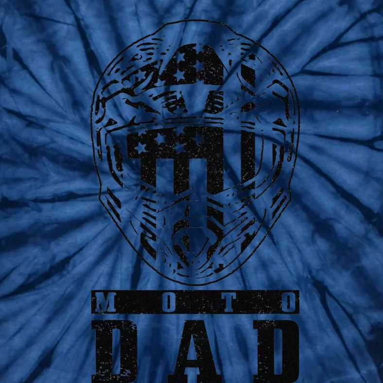 Motocross Moto Dad Dirt Bike Racing MX Biker Fathers Day Tie-Dye T-Shirt