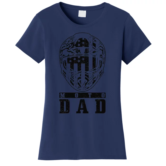 Motocross Moto Dad Dirt Bike Racing MX Biker Fathers Day Women's T-Shirt