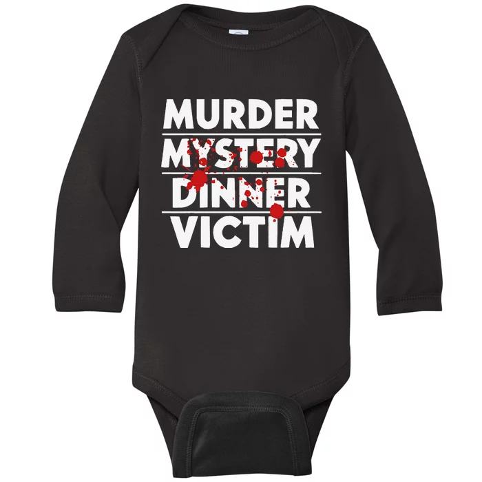 Murder Mystery Detective Documentary True Crime Baby Long Sleeve Bodysuit