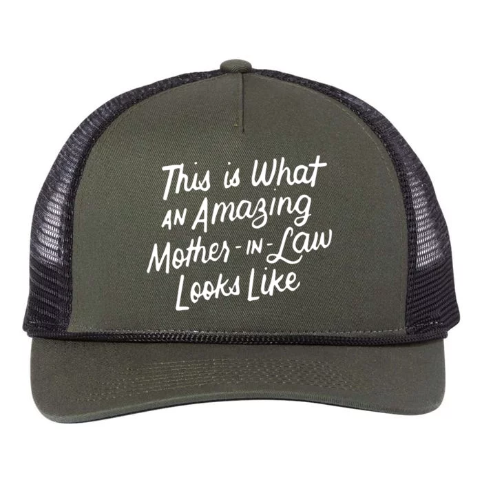 Mom Mothers Day Gift Mother In Law From Daughter Son In Law Retro Rope Trucker Hat Cap