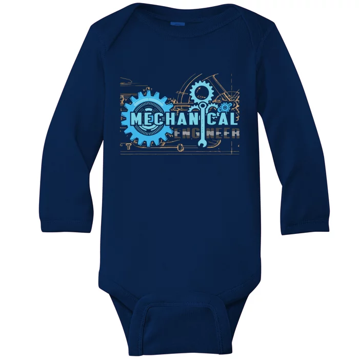 Men Mechanical Engineer For Engineer Student Engineering Baby Long Sleeve Bodysuit