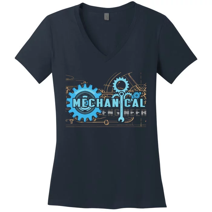 Men Mechanical Engineer For Engineer Student Engineering Women's V-Neck T-Shirt