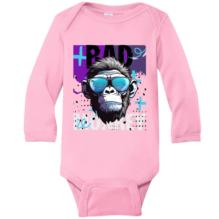 Monkey Madness : Embrace The Playful Spirit Meaningful Gift Baby Long Sleeve Bodysuit