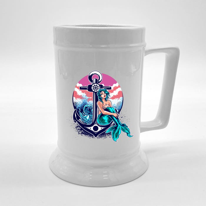 Mermaid Front & Back Beer Stein