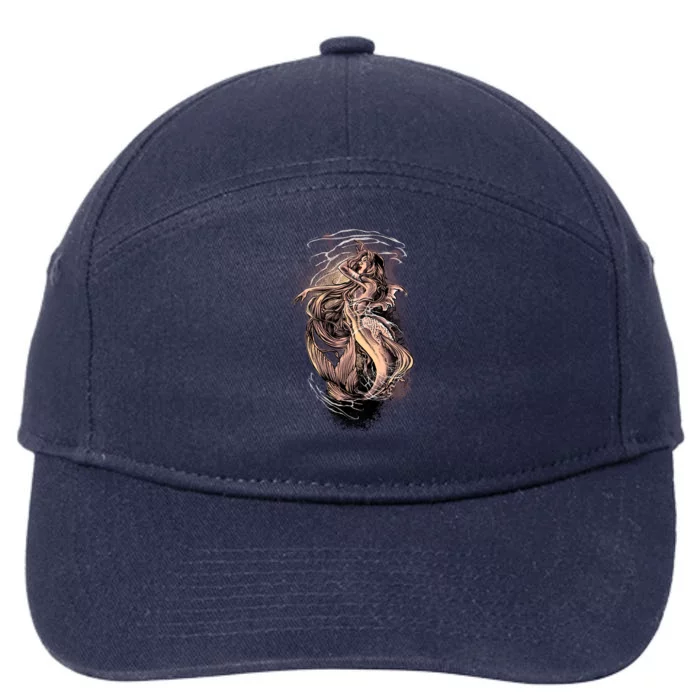 Mermaid 7-Panel Snapback Hat