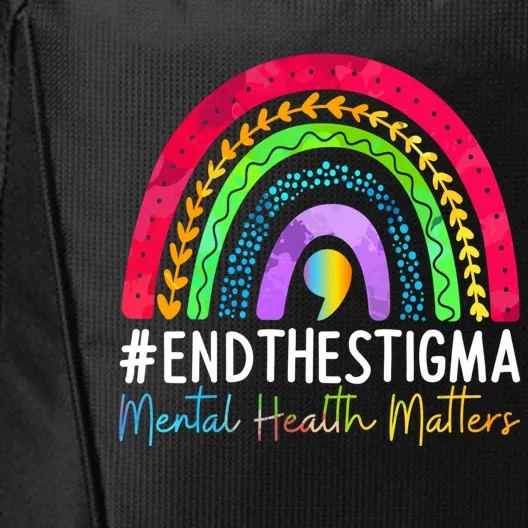 Mentalgifthealth Matters End The Stigma Rainbow Boho Gift City Backpack