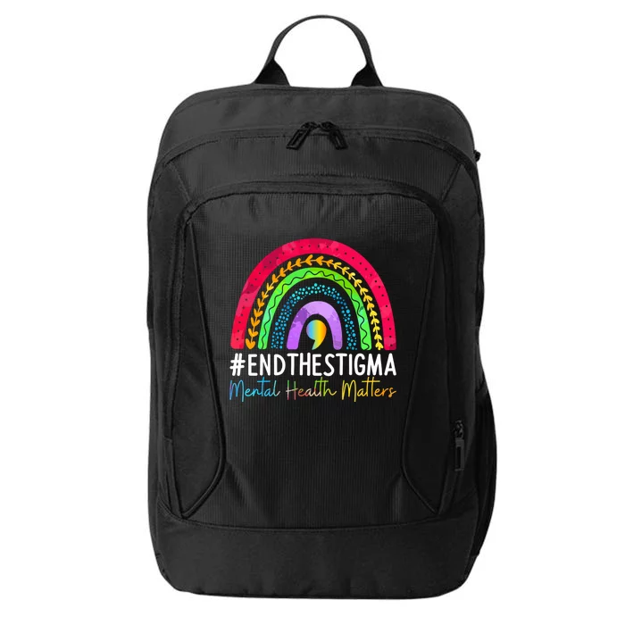 Mentalgifthealth Matters End The Stigma Rainbow Boho Gift City Backpack