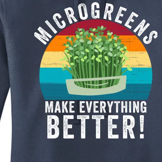 Microgreens Make Everything Better Gardening Urban Farming Superfood Organic Women's Pullover Hoodie