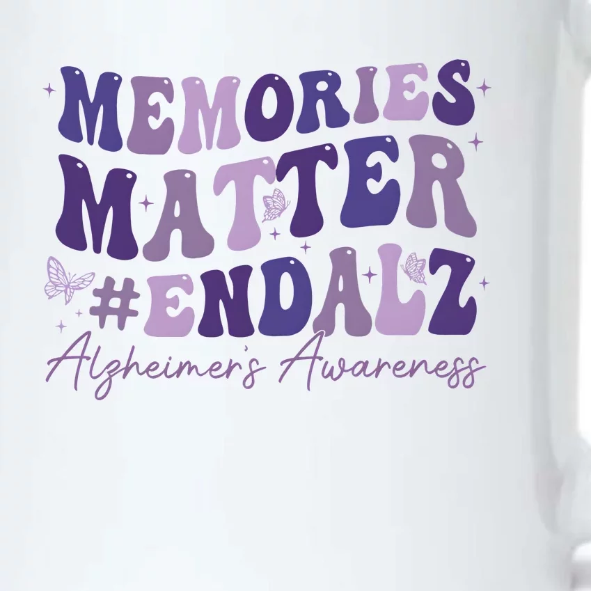 Memories Matter End Alz AlzheimerS Awareness Black Color Changing Mug