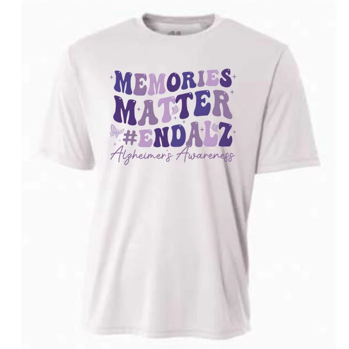 Memories Matter End Alz AlzheimerS Awareness Cooling Performance Crew T-Shirt