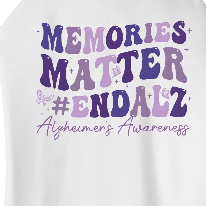 Memories Matter End Alz AlzheimerS Awareness Women’s Perfect Tri Rocker Tank