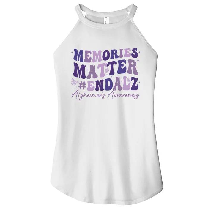 Memories Matter End Alz AlzheimerS Awareness Women’s Perfect Tri Rocker Tank