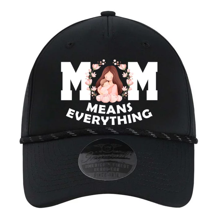 Mom Means Everything Cute Mothers Day Gift Performance The Dyno Cap