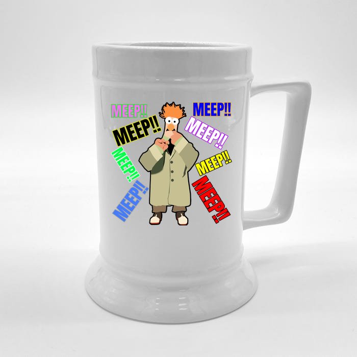 Meep! Front & Back Beer Stein