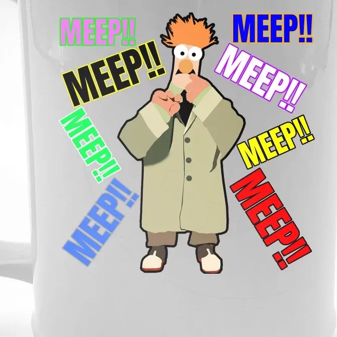 Meep! Front & Back Beer Stein