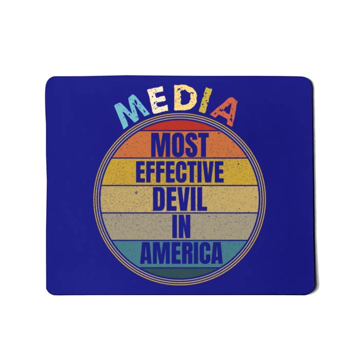 Media Most Effective Devil In America Vintage Retro Sunset Gift Mousepad