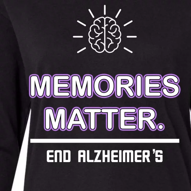 Memories Matter End Alzheimer's Womens Cotton Relaxed Long Sleeve T-Shirt