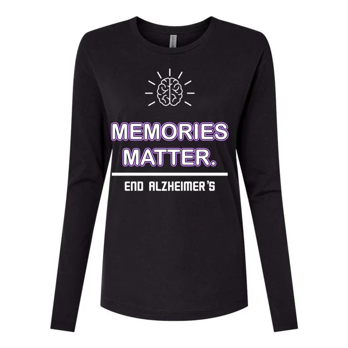 Memories Matter End Alzheimer's Womens Cotton Relaxed Long Sleeve T-Shirt