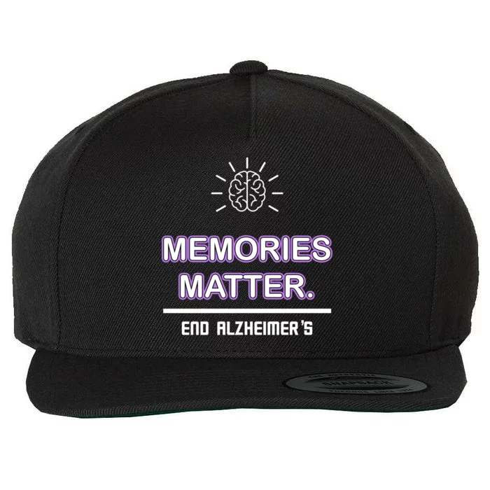 Memories Matter End Alzheimer's Wool Snapback Cap