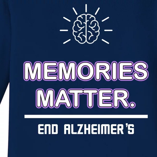 Memories Matter End Alzheimer's Baby Long Sleeve Bodysuit