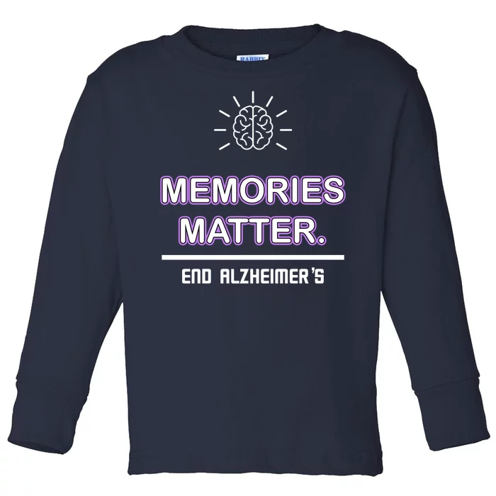 Memories Matter End Alzheimer's Toddler Long Sleeve Shirt