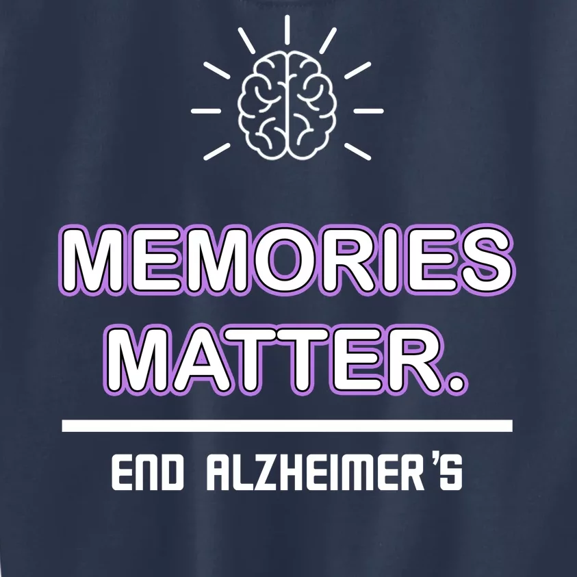 Memories Matter End Alzheimer's Kids Sweatshirt